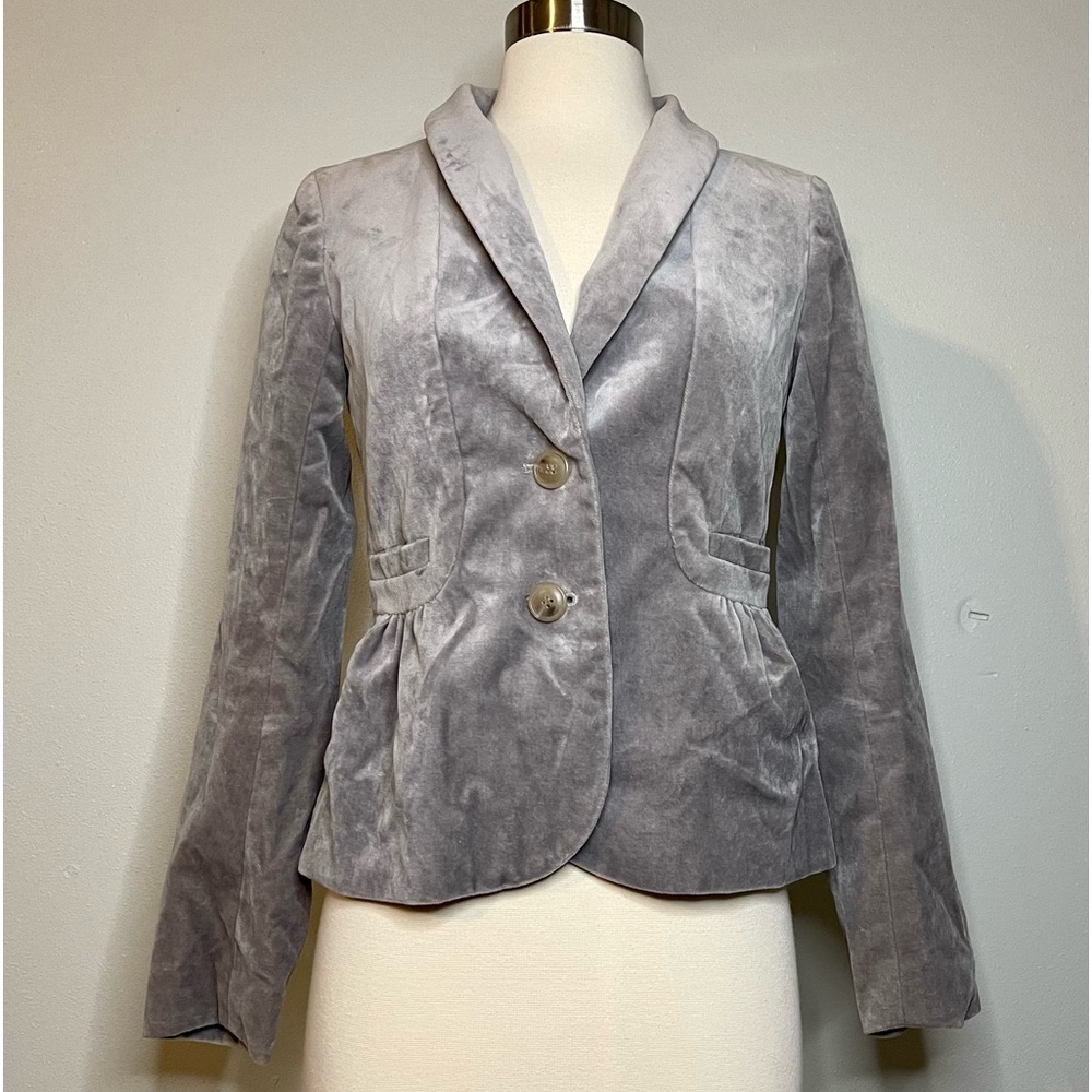 J Crew Blazer Style # 17306 Size 0 XS crushed Velvet jacket